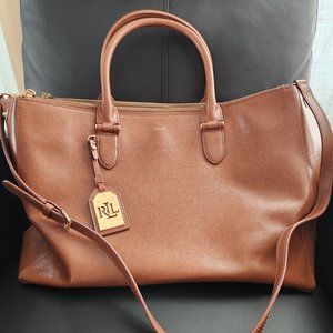 Ralph Lauren Leather Satchel, Great Work Bag